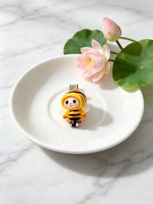 5pcs Cartoon Bee Hair Clips Cute 3D Alligator Hair Clips Side Hair Clips - Multicolor - View 8