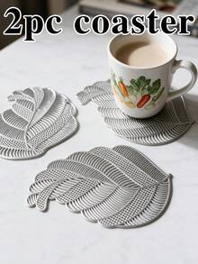 12pcs, Gold Hollow PVC Drink Coasters, Washable Table Accessories, Non-Slip Tableware Mats, Breathable Heat Dissipation Cup Holders, Lightweight And Easy To Store, Suitable For Restaurants, Cafes, Homestays, Compatible With Afternoon Tea, Holidays, Parties, Gatherings, Birthdays, Weddings, Dinner Parties. - Multicolor - View 17