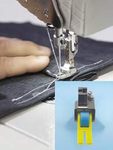 New Universal Roller Presser Foot, Suitable For Thick And Thin Fabrics, Plastic Design Prevents Fabric Jamming Or Shifting, Ideal For Narrow Thick And Thin Fabrics, Perfect For Curtains And Down Jackets - A - View 6