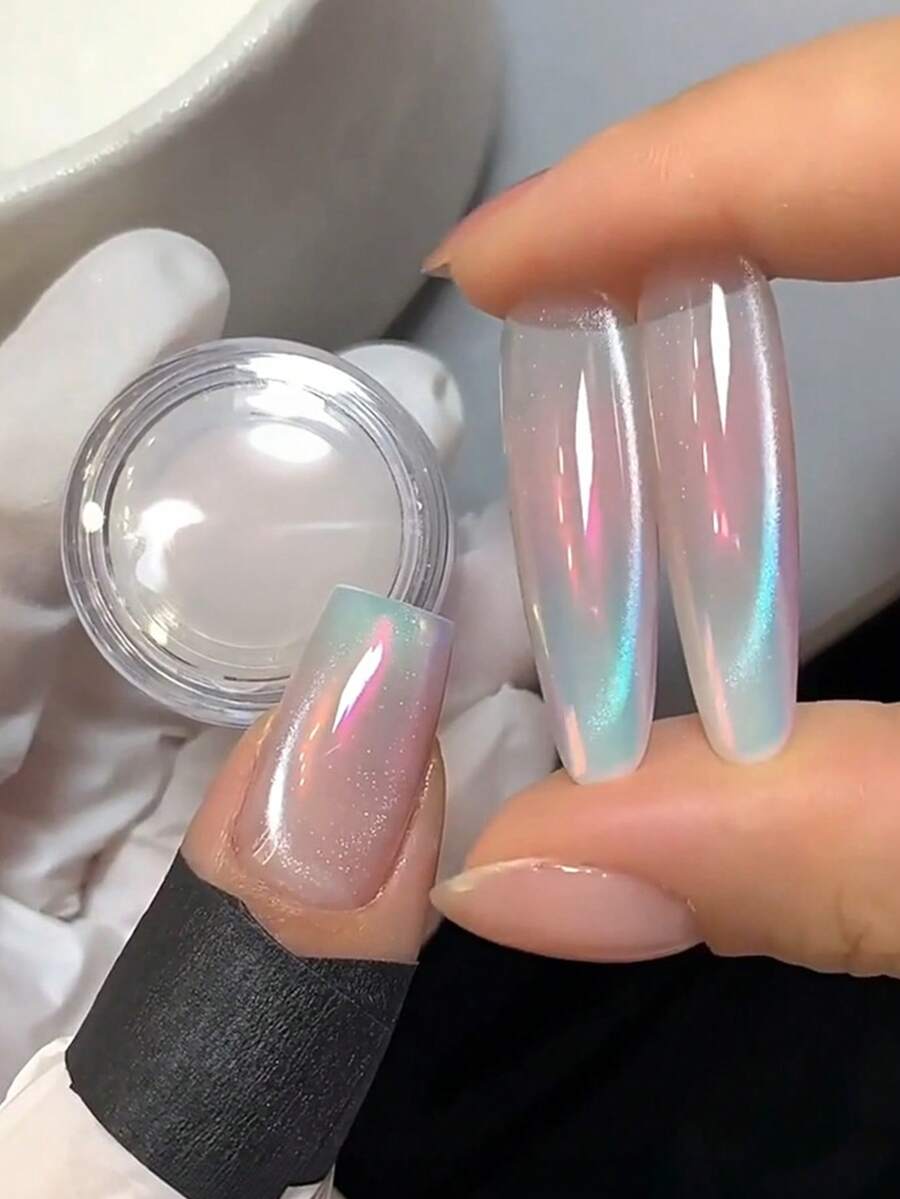 1件裝 月光粉極光美甲粉,幻彩全息珍珠光閃粉,鏡面效果美甲裝飾,適用凝膠美甲美甲修飾 - 彩色 - 查看 1