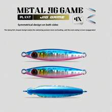 1PC 10‑30g Long Cast Metal Jig Lure With Rotatable Single Hook Spinner Blade Hard Fishing Bait For Bass Mackerel Trout Saltwater Freshwater Inshore Offshore - Multicolor - View 7