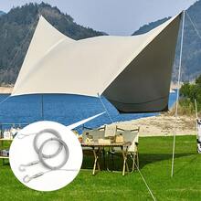 1pc Durable Stainless Steel Clothesline | Portable Laundry Drying Rope, Suitable For Indoor/Outdoor Use, Perfect For Camping, Bathroom And Dormitory, Pet Leash, Anti-Slip, Rust-Proof And Weather-Resistant, With Hook Accessories, Indoor/Outdoor Laundry Clothesline, Multi-Functional Steel Wire Rope - Multicolor - View 8