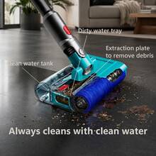 Dyson V15s Detect Submarine Cordless Wet & Dry Vacuum, Yellow/Nickel, 60 Min Runtime, LCD Screen, Anti-Tangle Pet Hair Tool, Hard Floor Washer, Multi-Surface Cleaner - US A Type Plug(220-240V) - View 4