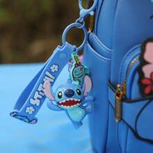 Mesuca Disney Stitch Character Keychain With Wrist Strap, Cute Character Pendant Decoration, Suitable For Backpack, Handbag, Car Keys, Multiple Styles Available, 1pc - View 5