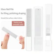 3/5pcs Nano Glass Nail File Set, Nail Polishing File, Nano Glass Nail File Glossy Polishing Manicure Care Tool, Portable Individual Boxed - Clear - View 3