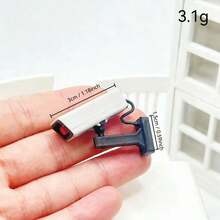 1:12 Miniature CCTV Camera Closed Circuit Miniature Ornament Mini Surveillance Model OB11 Scene Decoration BJD Toy Photography Prop, Random Style Sent - Multicolor - View 9
