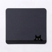 Cute Black Cat Print Large Extended Gaming Mouse Pad, Non-Slip Rubber Base, Smooth Gliding Surface, Multi-Functional Desk Mat For Computer Office Home Study, Sweet Abstract Desktop Decor - A - View 11