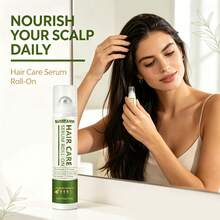 SUMIFANG Ginger & Rosemary Scalp Serum With Rollerball, Enriched With Ginger, Rosemary And Multiple Plant Extracts, Repairs Scalp And Nourishes Hair Roots, Improves Fine And Flat Hair Texture, Direct Application To Hair Roots, Refreshing And Fast Absorbing, 15ml - Full Size - View 4