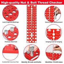 High Quality 49 Nut And Bolt Thread Checker: 15 SAE, 15 Metric, 19 Drill Gauge - 49 Gauges-15 Standard & 15 Metric & 19 Drill Gauges - View 3