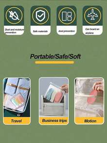 3/6/11pcs Travel Set, Squeeze Design, Portable, Leak-Proof, Reusable, Refillable Cosmetic Containers, Suitable For Toiletries, Shampoo, Body Wash And Lotion, Travel Essential, Suitable For School, Holiday, Camping, Vacation And Other Occasions, Mini Size - Multicolor - View 7