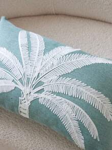 LCUHPCL 1pc Tropical Ocean Style Coconut Tree Embroidered Pillow Case, Home Decor For Sofa, Living Room, Bedroom, Party And Other Environments - Multicolor - View 7