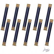 バネ口金具 12cm 10個セット 取り付け簡単 ポーチ 財布 留め具 手芸材料 クラフト用品 DIY作成用 銅色-12cm - 12cm - チェックする 7