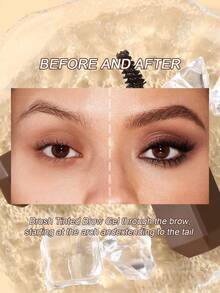 USHAS Shaping Eyebrow & Eyelash Gel, Waterproof Colored Brow Gel, Long-Lasting Natural Wild Brow Look - #03 Dark Coffee - View 5
