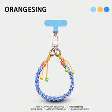 Beaded Handmade Woven Wide Wrist Strap Dopamine Exquisite Lanyard Fashion Versatile Anti-Loss Phone Case Universal Crossbody Phone Strap - Multicolor - View 16