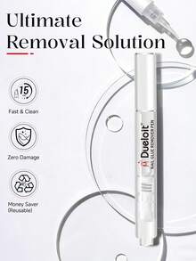 Semi Solid Nail Glue Gel And Nail Glue Remover Pen,Semi Solid Glue And Remover Kit For Press On Nails,Nails Tips - Nail Glue & Remover Kit - View 3