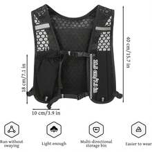 1pc Lightweight Running Hydration Backpack Breathable Mesh Outdoor Sports Vest Pack Water Bag Holder For Hiking Cycling Marathon Climbing - Multicolor - View 4