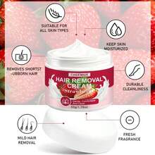 Krim Penghilang Bulu Stroberi, Penghilang Bulu Instan, Tidak Iritasi pada Kulit, Halus dan Bebas Residu, Penghilang Bulu Semi Permanen, Cocok untuk Wajah, Bibir, Ketiak, Kaki, Lengan, dan Area Intim - Krim - View 2