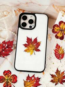 56Pcs Autumn Fall Leaves PET Stickers, Transparent Vintage Fall Foliage Decals, Maple Ginkgo Oak Leaf Stickers Fit Journal Water Bottle Laptop Scrapbooking - A - View 2