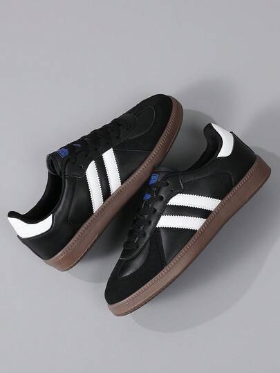 36-43 Women's Plus Size German Training Shoes, Sports Shoes, Skate Shoes, Student Sports Shoes, Lace-Up Flat Casual Shoes, Indoor Training Multi-Function Sports Shoes