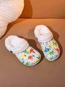 1 Pair Girls' Comfortable Fashionable Casual Pretty Rose Flower Indoor/Outdoor Versatile Beach Toe-Hole Clogs - White - View 6