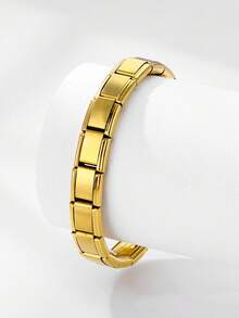 1pc 18-Section Fashionable Personalized Stainless Steel Expandable Detachable Assembling Bracelet Suitable For Men - Bracelet - View 7