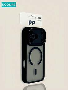 Koolife 1pc Luxury Magnetic Phone Case, Metal Lens Frame High Transparency, Compatible With Magsafe, PC+TPU Material, Independent Button Precise Cutout, Raised Lens Protection, Anti-Drop Hard Shell, Compatible With Iphone 18 Pro/18 Pro Max/17/17 Pro/17 Pro Max/16 Pro Max/15 Pro Max/12/13/14 Series - Black - View 12
