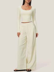 New Autumn Women's 2 Pieces Yoga Set, Butt-Lifting Pilates Running Fitness Shorts And Casual Sports Jacket, White Top, Autumn Women's Clothing - Apricot - View 3