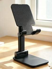 1pc Multi-Function Adjustable Angle Desktop Phone Stand, Stable Non-Slip Base, Hands-Free, Suitable For Watching Movies, Browsing Videos, Live Streaming, Online Classes, Lightweight And Portable, Home, Dorm, Office, Compatible With Multiple Phone Models, Practical Slouchy Phone Support Stand - Support - View 7