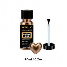 6PCS/1PC Metallic Mica Powder, Brushed Bottle Of Mica Powder, Resin Dyes, Resin Color Pigments For Making Epoxy Resin, Clay, Jewelry, Candles, And Paints, Available In 20ml Six Colors. - Multicolor - View 14
