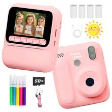Instant Print Camera HD SD Card Portable Handheld Toy Suitable For Outdoor Birthday Holiday Gift For 3-12 Years Old Children - Multicolor - View 1