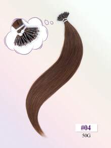 Nano Ring Hair Extensions, Natural Black, 12-22 Inches, Silky Straight Remy Human Hair, Micro Nano Ring Bead Hair Extensions For Women - Multicolor - View 51