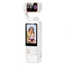 4K Ultra HD Handheld Camera With 16X Digital Zoom, 4K Video, Sensitive Sensor, 180° Rotatable Lens, Built-In Flash, Night Shooting, AF, Landscape/Portrait Modes, 64GB Card. For Outdoor Sports & Cycling, Ideal Birthday & Christmas Gift. - View 11
