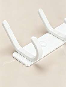 6 Hooks Wall Mounted Storage Rack, Nursery Room Organizer, Baby Room Clothes Hanger, Coat Hat Towel Holder, Space Saving Home Storage - Hook Up - View 5