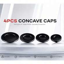 4pcs SABAF Stove Burner Caps, Fashion Black Stove Burner Caps, Durable And Easy To Clean, Suitable For Home Kitchen Gas Stoves - Black Stove Lid - View 7