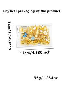 95pcs Alloy Daisy Flower Braid Hair Clips, Y2K Punk Hip Hop Decorative Hairpins, Gifts Party Daily Use Hair Rings & Accessories - Gold - View 6