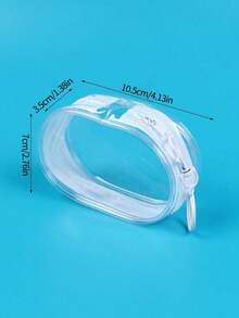 1PC Portable Mini Transparent Zipper Storage Bag, Compact Multifunctional Storage Bag, Headphone And Charger Case With Keychain,Wedding,Room Decor,Bathroom Accessories,Back To School,College Essentials,Nail Supplies,Fall Deorations,Fan - Multicolor - View 10