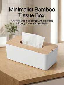 1Pc Rectangular Covered Tissue Box, Tissue Holder Tabletop Organizer For Bathroom Vanity, Closet, Nightstand, Living Room & Office, Dorm Essentials, Back‑To‑School Student Gift, Home Kitchen Decor, Halloween Gift For Apartment Hotel Wedding Party - Multicolor - View 2