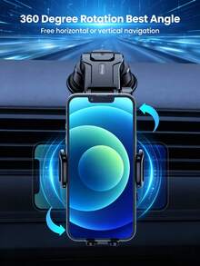 Car Suction Cup Phone Holder, Universal Dashboard & Console Phone Navigation Mount, Extendable Long Arm Multi-Angle Rotating Car Phone Stand, One-Click Clamping Single-Hand Operation Car Phone Fixed Bracket, Stable Suction Base Anti-Shake Car Mount, Suitable For 4-7 Inch Phones, In-Car Navigation Dedicated Phone Support Stand, Adjustable Cantilever Car Phone Holder - Multicolor - View 5
