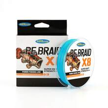 Colorful Fishing Line Braided Line, High Visibility, Cost-Effective, Super Cast 4-Strand Braided Fishing Line 6LB-60LB, Suitable For Saltwater And Freshwater, 8-Strand PE Braided Line - Baby Blue - View 2