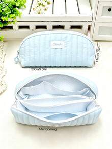 Pink Shell Pencil Case, Can Be Paired With Heart-Shaped Pendant, Fresh And Soft Korean Style, Suitable For Storing Toiletries And Keeping Items Organized, Comes With Multiple Storage Bags, Can Store School Supplies, Perfect For Back To School Season - A - View 13