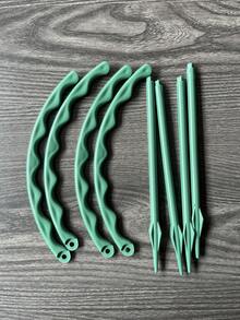 4pcs/8pcs Garden Plant Support Stakes Plastic Semi-Circular Hoop Flower Pot Climbing Plant Rack Peony Flower Stand - Christmas Cactus Support Stand - View 13