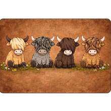 1pc Cute Highland Cow Doormat, Bathroom Mat, Durable Machine Washable Entryway Rug, Suitable For Indoor, Living Room, Bedroom, Kitchen, Office, Hallway, Porch, Dog Mat, Front Door Mat, Entryway Mat - Multiple Styles - View 13