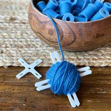 A Cross-Style Yarn Winder, Easily Converts Yarn Skeins Into Center-Pull Balls, Essential Tool For Crafts, Knitting And Crochet - Multicolor - View 5