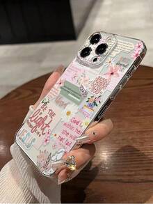 1件加厚防摔透明彩繪手機殼/手機保護套/IP保護殼/IP外殼/IP 16手機殼/IP 11手機殼/Galaxy手機/IP 16 Pro Max/IP 13/手機殼，適用於IP11、IP12、IP13、IP16、IP15、IP16plus、IP16promax、Apple 13手機殼、14、Apple 11軟殼 - 彩色 - 查看 5