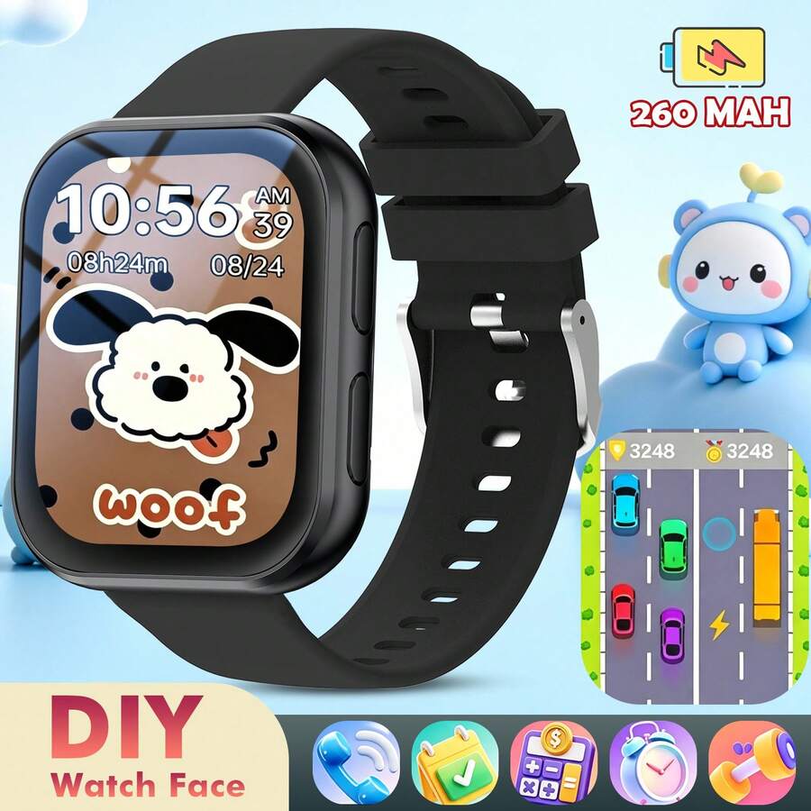 Sports Smart Watch, 1.83-Inch Full Touch Screen Display, With Message, Call Smart Watch, Sports Pedometer, Information Alert, Compatible With Iphone Android Phones, Smart Band Fitness Watch, Suitable For Women Men Friends Gift, Birthday Gift - Multicolor - View 1