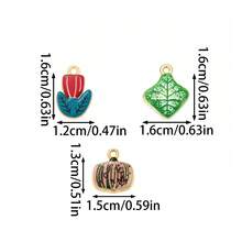 1PC Lovely Enamel Alloy Pendants Funny Hand-Painted Color Block Charms For DIY Necklace Bracelet Earring Jewelry Making Supplies - Multicolor - View 4