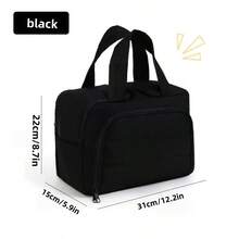 Multifunctional Extra Large Capacity 4-Compartment Makeup Bag, Portable Travel Cosmetic Organizer That Fits In Suitcase - 4-opening Makeup Organizer Bag - View 9