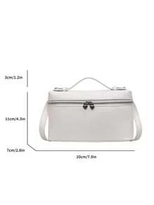 Niche Fashion Versatile Portable Large Capacity Shoulder Crossbody Bag Suitable For Daily Matching, Shopping, Dating, Business Commuting, High-End Texture Box-Shaped Women's Bag - Multicolor - View 5