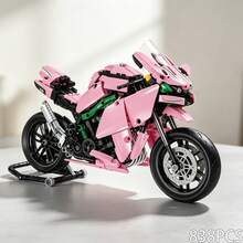 1:20Mechanical Racing Motorcycle Building Blocks Kit, 838 Pieces DIY Assemble Sport Motorbike Model, Simulated Chain Transmission & Rotatable Wheels, High Detail Collectible Desktop Decoration Toy, For 14+ Teens Adults, Holiday Birthday Present - Multicolor - View 15