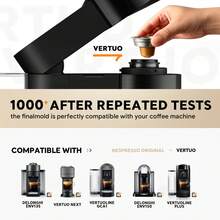 1pc Reusable Capsule Adapter Compatible With Vertuoline And Vertuo Next Pop Plus Coffee Machines, Suitable For Original Coffee Capsules - Silver - View 2